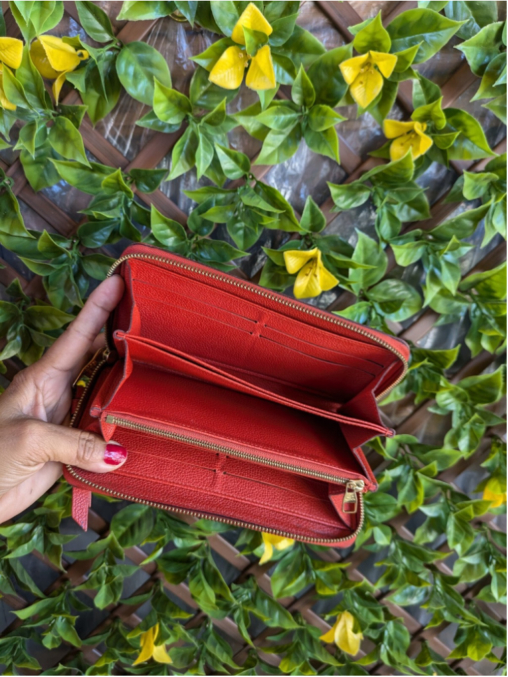 Louis Vuitton Zippy Wallet in Monogram Empreinte Leather, Red Color - Picture 7 of 8